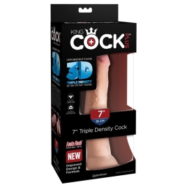Фаллос King Cock Plus 7&quot; Triple Density