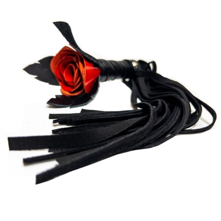 Замшевая плеть с розой БДСМ Арсенал