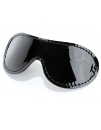 Чёрная лаковая маска БДСМ Арсенал