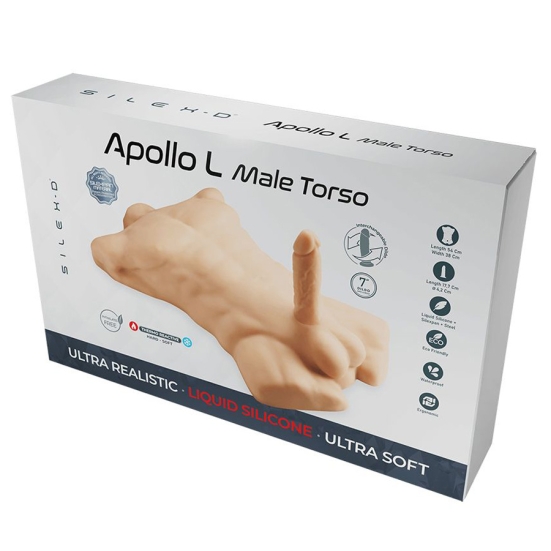 Фаллос с торсом SILEXD Apollo L 7&quot;