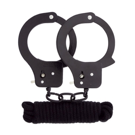Набор для фиксации BondX Metal Cuffs &amp; Love Rope