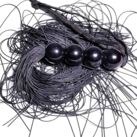 Черная силиконовая плеть Boys of Toys