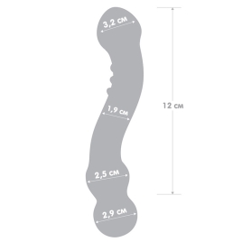 Фаллос из стекла Glas 6" Curved G-Spot