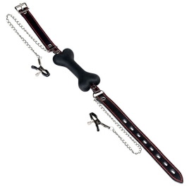 Кляп с зажимами ToyFa Theatre